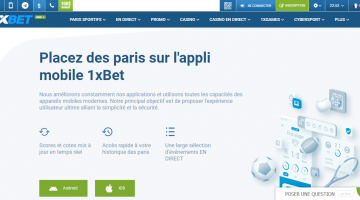 1xBet pour Android